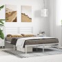 Estructura de cama con cabecero metal blanca 140x200 cm de vidaXL, Camas y somieres - Ref: Foro24-352369, Precio: 92,75 €, De...