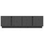 Mueble de TV madera maciza de pino gris 140x40x40 cm en Muebles TV | Comprar online en Foru.es