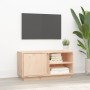 Mueble de TV de madera maciza de pino 80x35x40,5 cm en Muebles TV | Comprar online en Foru.es