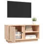 Mueble de TV de madera maciza de pino 80x35x40,5 cm en Muebles TV | Comprar online en Foru.es