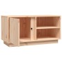Mueble de TV de madera maciza de pino 80x35x40,5 cm en Muebles TV | Comprar online en Foru.es