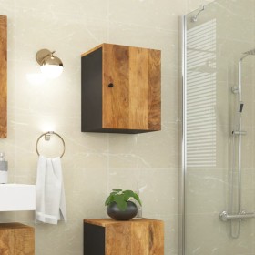 Armario de baño de pared madera maciza de mango 38x33x48 cm de vidaXL, Muebles de baño - Ref: Foro24-351993, Precio: 56,12 €,...