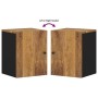 Armario de baño de pared madera maciza de mango 38x33x48 cm de vidaXL, Muebles de baño - Ref: Foro24-351993, Precio: 56,12 €,...