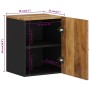 Armario de baño de pared madera maciza de mango 38x33x48 cm de vidaXL, Muebles de baño - Ref: Foro24-351993, Precio: 56,12 €,...