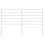Cabecero de metal blanco 135 cm de vidaXL, Cabeceros y pies de cama - Ref: Foro24-352400, Precio: 27,10 €, Descuento: %