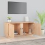 Mueble de TV de madera maciza de pino 80x35x40,5 cm en Muebles TV | Comprar online en Foru.es