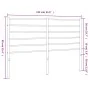 Cabecero de metal blanco 135 cm de vidaXL, Cabeceros y pies de cama - Ref: Foro24-352400, Precio: 27,10 €, Descuento: %