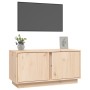 Mueble de TV de madera maciza de pino 80x35x40,5 cm en Muebles TV | Comprar online en Foru.es