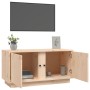 Mueble de TV de madera maciza de pino 80x35x40,5 cm en Muebles TV | Comprar online en Foru.es