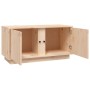 Mueble de TV de madera maciza de pino 80x35x40,5 cm en Muebles TV | Comprar online en Foru.es