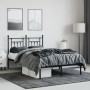 Estructura de cama con cabecero metal negro 120x200 cm de vidaXL, Camas y somieres - Ref: Foro24-353535, Precio: 110,56 €, De...