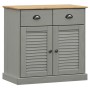 Aparador con cajones VIGO madera maciza pino gris 78x40x75 cm de vidaXL, Aparadores - Ref: Foro24-353204, Precio: 199,49 €, D...