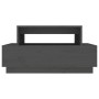 Mesa de centro madera maciza de pino gris 80x55x40,5 cm en Mesas de centro | Comprar online en Foru.es