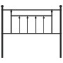 Cabecero de metal negro 100 cm de vidaXL, Cabeceros y pies de cama - Ref: Foro24-353566, Precio: 29,16 €, Descuento: %