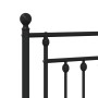 Cabecero de metal negro 100 cm de vidaXL, Cabeceros y pies de cama - Ref: Foro24-353566, Precio: 29,16 €, Descuento: %
