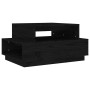 Mesa de centro madera maciza de pino negro 80x55x40,5 cm en Mesas de centro | Comprar online en Foru.es