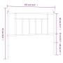 Cabecero de metal negro 100 cm de vidaXL, Cabeceros y pies de cama - Ref: Foro24-353566, Precio: 29,16 €, Descuento: %