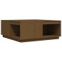 Mesa de centro madera maciza pino marrón miel 100x101x40,5 cm en Mesas de centro | Comprar online en Foru.es