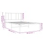 Estructura de cama de metal con cabecero blanco 100x190 cm de vidaXL, Camas y somieres - Ref: Foro24-352523, Precio: 61,83 €,...