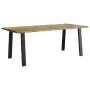 Mesa de comedor madera maciza de acacia 200x90x75 cm de vidaXL, Mesas de cocina y de comedor - Ref: Foro24-353299, Precio: 26...