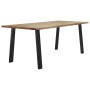 Mesa de comedor madera maciza de acacia 200x90x75 cm de vidaXL, Mesas de cocina y de comedor - Ref: Foro24-353299, Precio: 28...