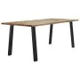 Mesa de comedor madera maciza de acacia 200x90x75 cm de vidaXL, Mesas de cocina y de comedor - Ref: Foro24-353299, Precio: 26...
