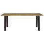Mesa de comedor madera maciza de acacia 200x90x75 cm de vidaXL, Mesas de cocina y de comedor - Ref: Foro24-353299, Precio: 28...
