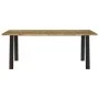 Mesa de comedor madera maciza de acacia 200x90x75 cm de vidaXL, Mesas de cocina y de comedor - Ref: Foro24-353299, Precio: 26...