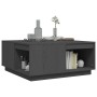 Mesa de centro de madera maciza de pino gris 80x81x36,5 cm en Mesas de centro | Comprar online en Foru.es