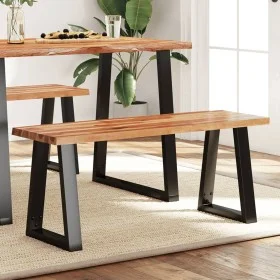Bank mit Live-Kante aus massivem Akazienholz 110 cm von vidaXL, Bänke für Hallen und Lager - Ref: Foro24-353293, Preis: 130,2...