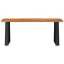 Banco con borde vivo madera maciza de acacia 110 cm de vidaXL, Bancos para recibidores y almacenamiento - Ref: Foro24-353293,...
