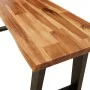 Banco con borde vivo madera maciza de acacia 110 cm de vidaXL, Bancos para recibidores y almacenamiento - Ref: Foro24-353293,...