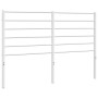 Cabecero de metal blanco 160 cm de vidaXL, Cabeceros y pies de cama - Ref: Foro24-352403, Precio: 33,17 €, Descuento: %