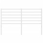 Cabecero de metal blanco 160 cm de vidaXL, Cabeceros y pies de cama - Ref: Foro24-352403, Precio: 33,17 €, Descuento: %