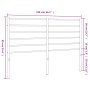 Cabecero de metal blanco 160 cm de vidaXL, Cabeceros y pies de cama - Ref: Foro24-352403, Precio: 33,17 €, Descuento: %