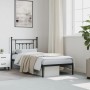 Estructura de cama con cabecero metal negro 90x190 cm de vidaXL, Camas y somieres - Ref: Foro24-353529, Precio: 74,21 €, Desc...