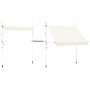 Toldo retráctil de operación manual 250 cm crema en Toldos | Comprar online en Foru.es