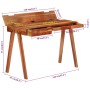 Escritorio con cajones madera maciza de acacia 110x50x77 cm de vidaXL, Escritorios - Ref: Foro24-353304, Precio: 230,87 €, De...