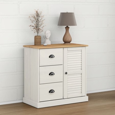 Aparador con cajones VIGO madera maciza pino blanco 78x40x75 cm de vidaXL, Aparadores - Ref: Foro24-353200, Precio: 186,70 €,...