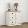 Aparador con cajones VIGO madera maciza pino blanco 78x40x75 cm de vidaXL, Aparadores - Ref: Foro24-353200, Precio: 186,70 €,...