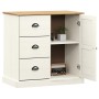 Aparador con cajones VIGO madera maciza pino blanco 78x40x75 cm de vidaXL, Aparadores - Ref: Foro24-353200, Precio: 186,70 €,...
