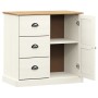 Aparador con cajones VIGO madera maciza pino blanco 78x40x75 cm de vidaXL, Aparadores - Ref: Foro24-353200, Precio: 186,70 €,...