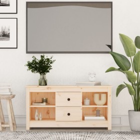Mueble de TV de madera maciza de pino 103x36,5x52 cm en Muebles TV | Comprar online en Foru.es