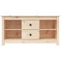 Mueble de TV de madera maciza de pino 103x36,5x52 cm en Muebles TV | Comprar online en Foru.es