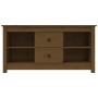 Mueble de TV madera maciza de pino marrón miel 103x36,5x52 cm en Muebles TV | Comprar online en Foru.es
