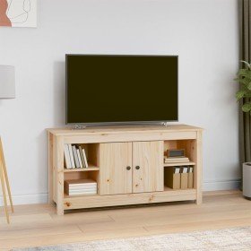 Mueble de TV de madera maciza de pino 103x36,5x52 cm en Muebles TV | Comprar online en Foru.es