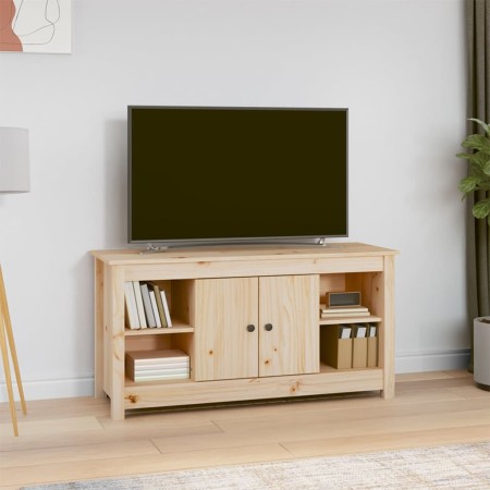 Mueble de TV de madera maciza de pino 103x36,5x52 cm en Muebles TV | Comprar online en Foru.es