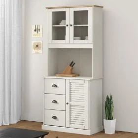 VIGO upper vanity cabinet in white pine wood 78x30x100 cm by vidaXL, Sideboards - Ref: Foro24-353206, Price: 151,75 €, Discou...