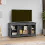 Mueble de TV de madera maciza de pino gris 103x36,5x52 cm en Muebles TV | Comprar online en Foru.es