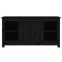 Mueble de TV de madera maciza de pino negro 103x36,5x52 cm en Muebles TV | Comprar online en Foru.es